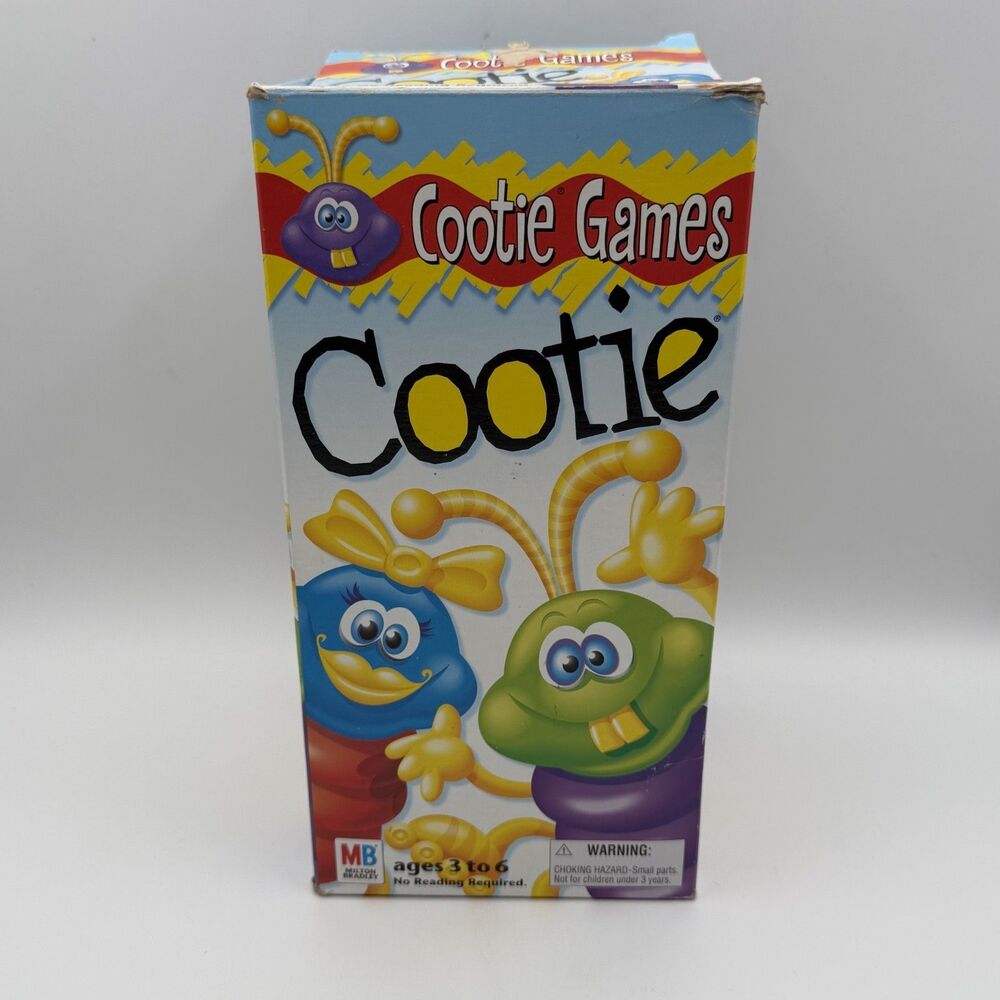 VINTAGE Original Cootie Game COMPLETE Milton Bradley 1999 Kids Children's 90's